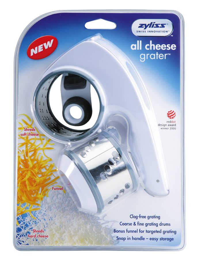Zyliss All Cheese Grater with 2 Drum Set