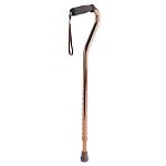 Medline Adjustable Aluminum Cane, Bronze