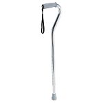 Medline Adjustable Aluminum Cane, Chrome