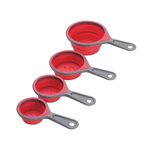 Click here to buy Chef'n SleekStor Collapsible Cup Set - Cherry.