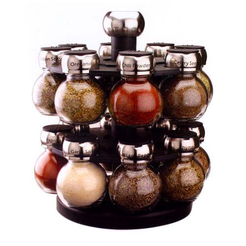 Olde Thompson Spice Rack, 16 Jars