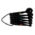Click here to buy OXO 6 pc. Soft Handled Measuring Spoon Set - Black.