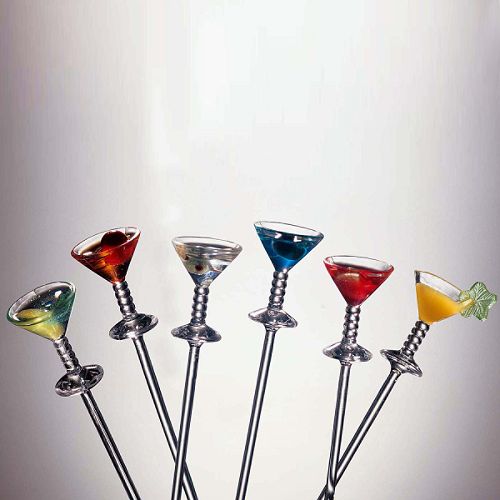 Prodyne Jubilee Colored Acrylic Classic Martini Picks  Set/6 - MP-6-C Best Price
