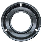 Range Kleen Porcelain Round Gas Range Drip Pan, Black
