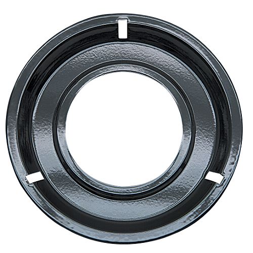 Range Kleen Porcelain Round Gas Range Drip Pan, Black