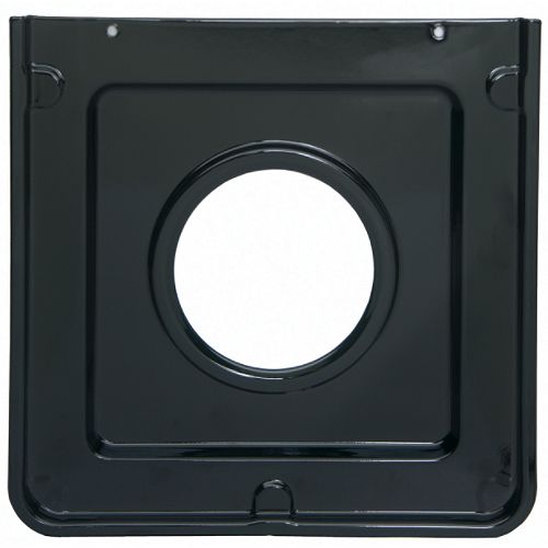 Range Kleen Large Porcelain Square Gas Range Drip Pan, Black