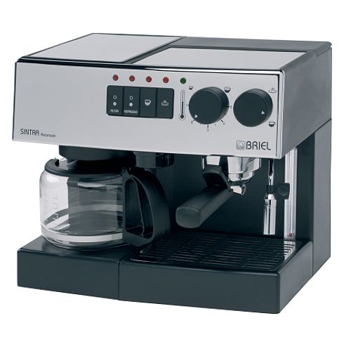 Briel Combination Coffee Maker and Espresso Machine, Black - ED132AFB