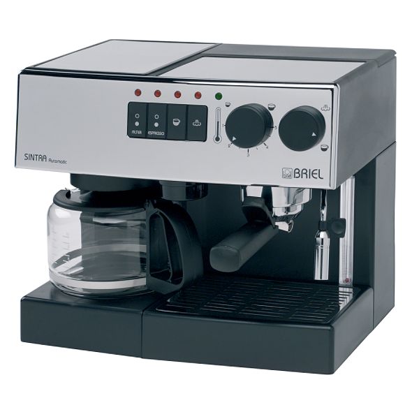 Briel 10-Cup Combination Coffee Maker/Espresso Machine - Black -