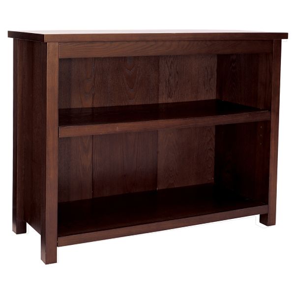 Colormate Mission 28"H x 36"W x 15"D 2-Shelf Living Room Bookcase -