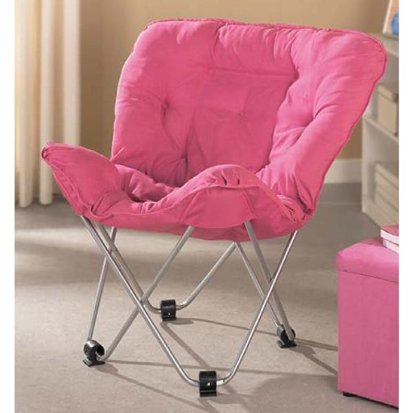 COEXIST by Cannon Microsuede Butterfly Chair-Pink 