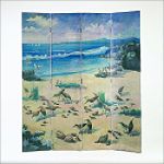 Wayborn Birds on Sandy Beach Room Divider
