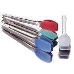 AMCO Houseworks Clear Silicone Tongs