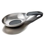 AMCO Houseworks Black Silicone Bottom Spoon Rest