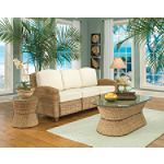 Home Styles Cabana Banana 3 Section Sofa Honey Oak Finish