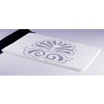 Neu Home Silver Flower Motif Bath Mat