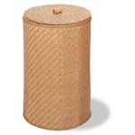 Neu Home Wicker Round Hamper with Lid