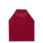 Attitude Aprons Evils of Drinking Wine
