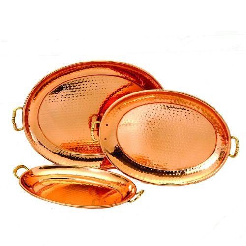 Old Dutch Decor Copper Oval Trays - 250 Best Price