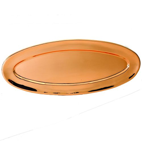 Old Dutch Heavy Gauge Solid Copper Oval Tray - 260 Best Price