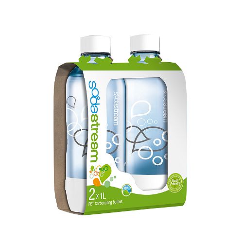 Soda Stream 1L Bottles 2pk  White - 1042210010 Best Price