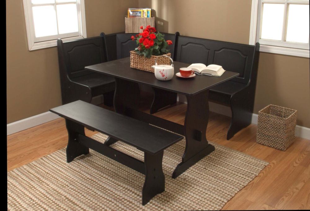 3 pc. Nook Dining Set - Black