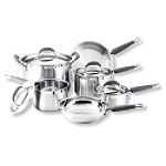 Meyer Corporation 10 pc. Gourmet Essentials Brushed Stainless Steel Cookware Set from KitchenAid Stainless Steel Appliances section