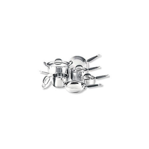 KitchenAid 10 pc. Gourmet Essentials Brushed Stainless Steel Cookware Set