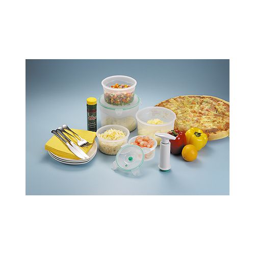 Technochef 5 IN 1 STACKABLE Vacuum food storage container set-round shape - HH2300 Best Price
