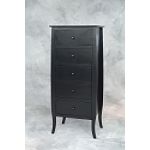 Linon Home Decor Newport Wide 5 Drawer Tall Chest