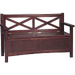 Linon Home Decor Double X Storage Bench
