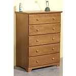 Linon Home Decor Shutter 5 Drawer Chest