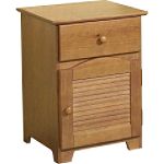Linon Home Decor Shutter Night Stand