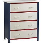 Linon Home Decor Admiral Collection 4 Drawer Chest
