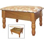 Ore Oak Foot Stool with Storage