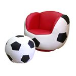 Ore Soccer Chair & Ottoman Set