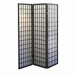 Ore 3-Panel Room Divider - Black