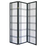 Ore Girard 3-Panel Room Divider - Black