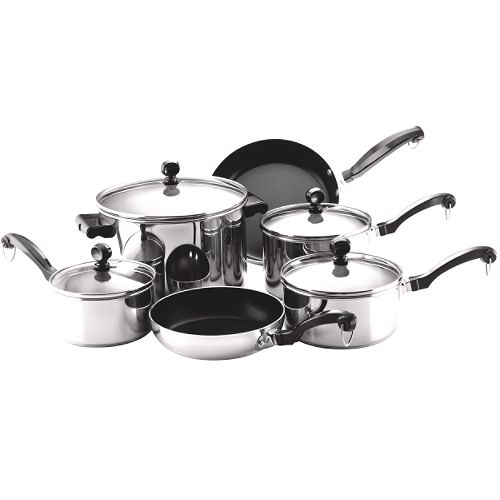Farberware 10 pc. Stainless Steel Cookware