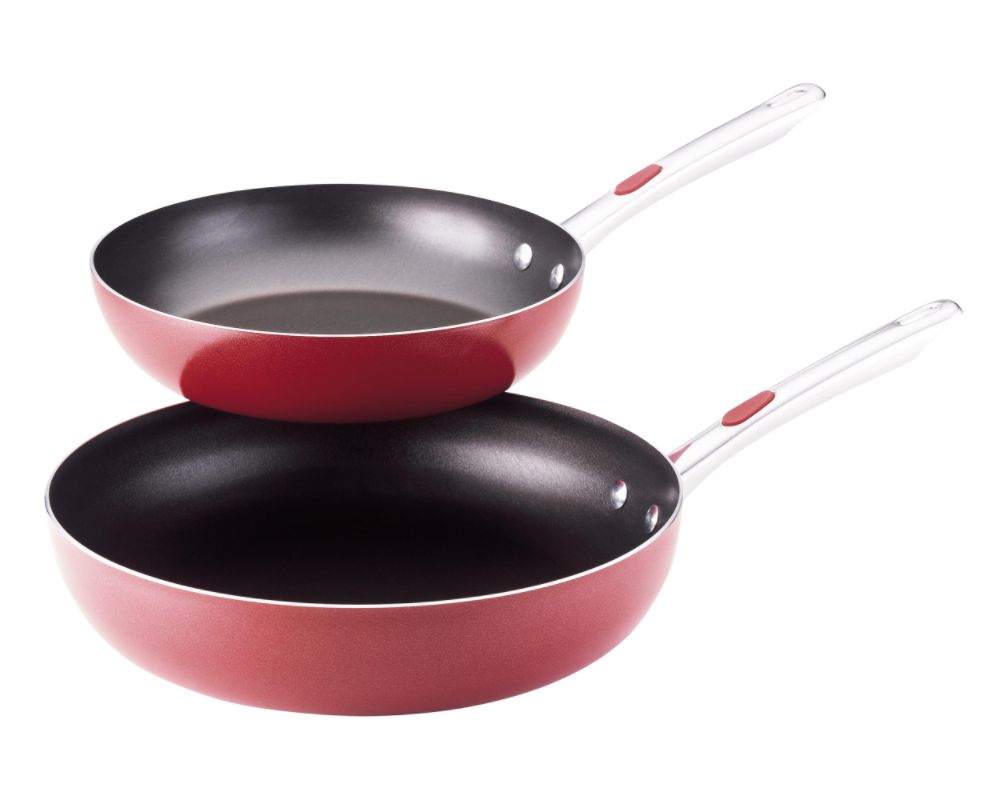 Farberware 10.5 and 12 in. Skillets, Red