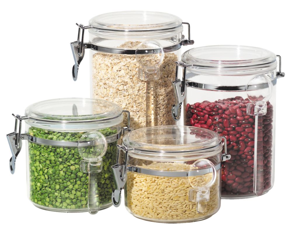 4 pc. Acrylic Canister Set