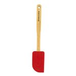 KitchenAid Beech Wood w/Silicone Head Spatula/Scraper, Red