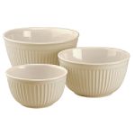 Typhoon 3 pc. Vintage Cream Mixing Bowls