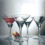Artland 4 pc. Upstairs Martini Glasses