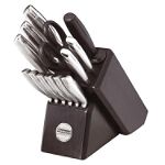 KitchenAid 14 pc. cutlery set with Stainless steel knives in Black Block by Meyer Corporation