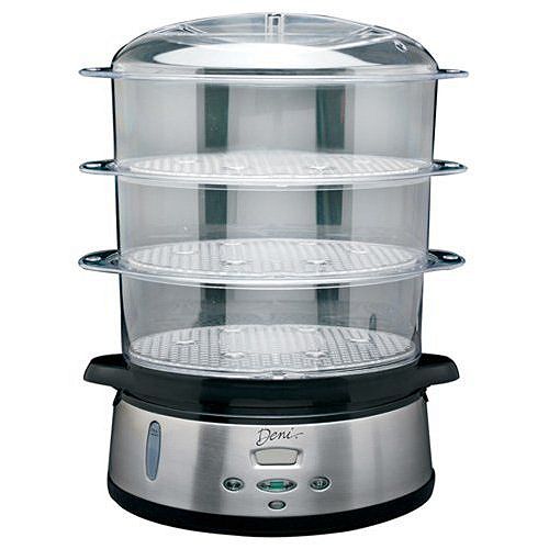 Deni 9-1 2 qt. Stainless Steel Digital Food Steamer - 7600