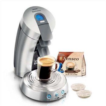 Senseo Supreme Chrome Single-Serve Gourmet Coffee Machine with LCD