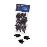 Bar Essentials 12 pack Free Flow Pourers, Black
