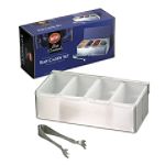 Bar Essentials Bar Caddy Set with Stainless Steel Tongs by TableCraft