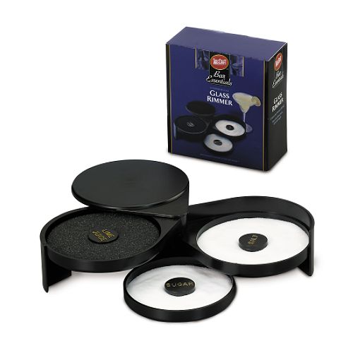 Bar Essentials Glass Rimmers  Black  4 pack - H633 Best Price