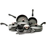 Paula Deen 12-Piece Set (Charcoal) : .9 Qt. & 2.1 Qt. Covered Saucepans, 6.2 Qt. Covered
